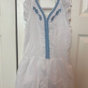 Janie and Jack White and Blue Romper